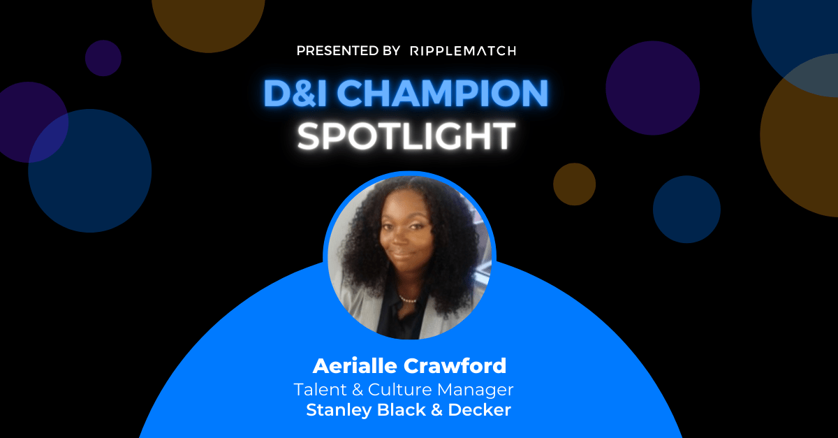 D&I Champion Spotlight: Aerialle Crawford, Stanley Black & Decker